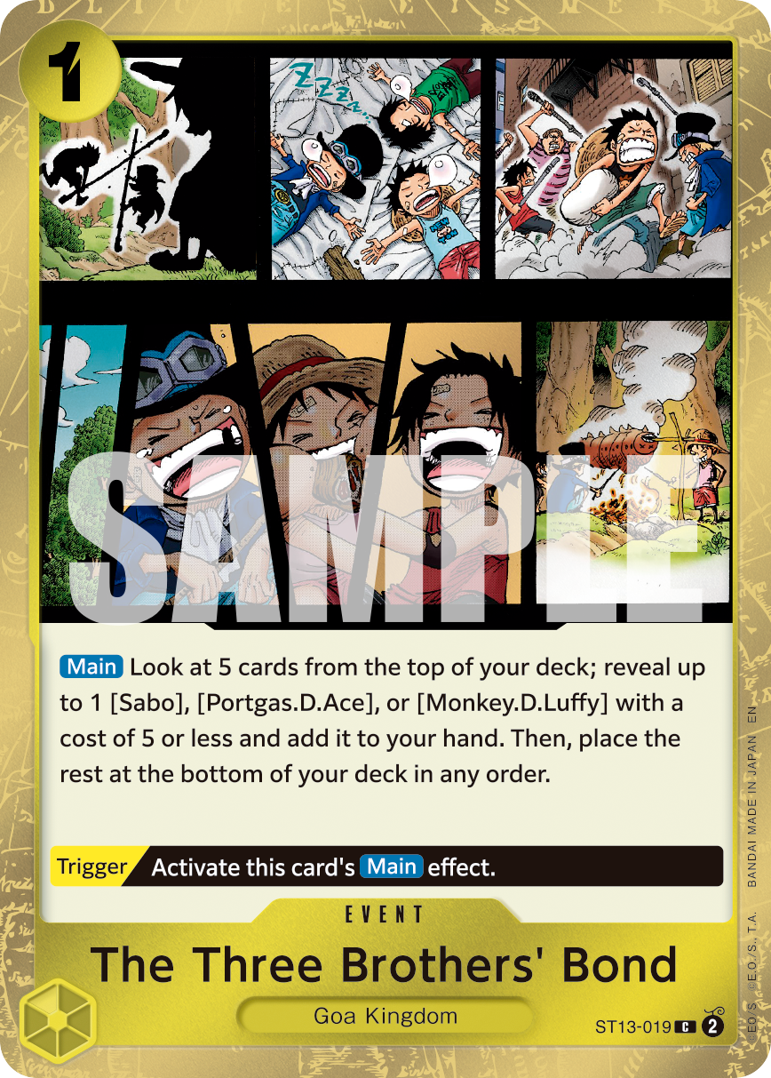 The Three Brothers' Bond (Pirate Foil) ST13-019_p1 One Piece TCG