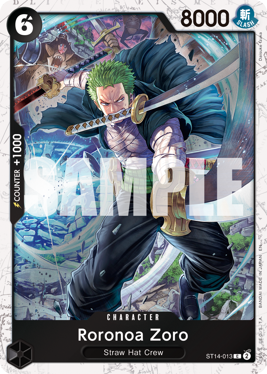 Roronoa Zoro - ST14-013 (Pirate Foil) ST14-013_p1 One Piece TCG