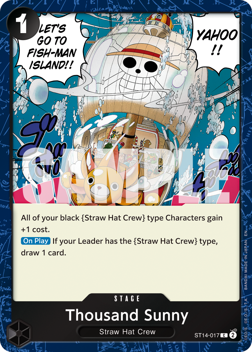 Thousand Sunny (Pirate Foil) ST14-017_p1 One Piece TCG