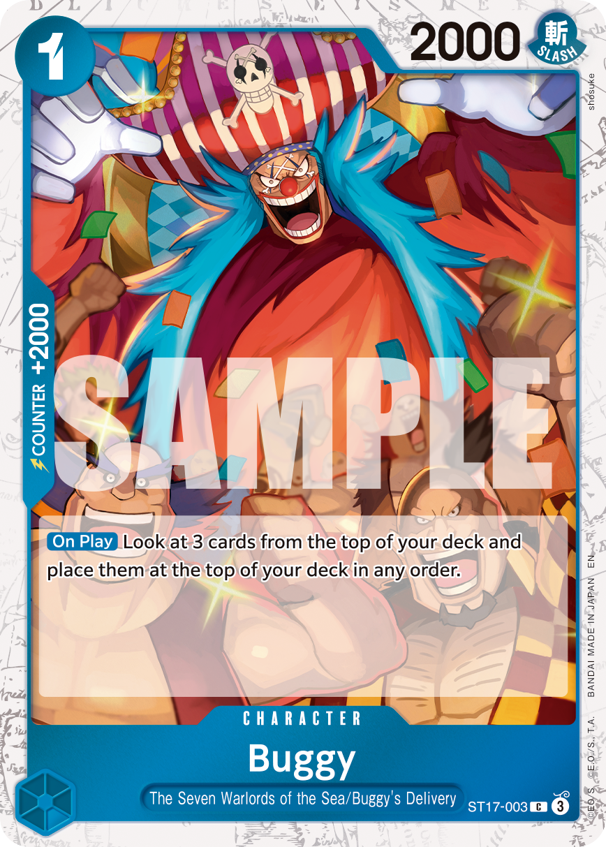 Buggy - ST17-003 (Pirate Foil) ST17-003_p3 One Piece TCG