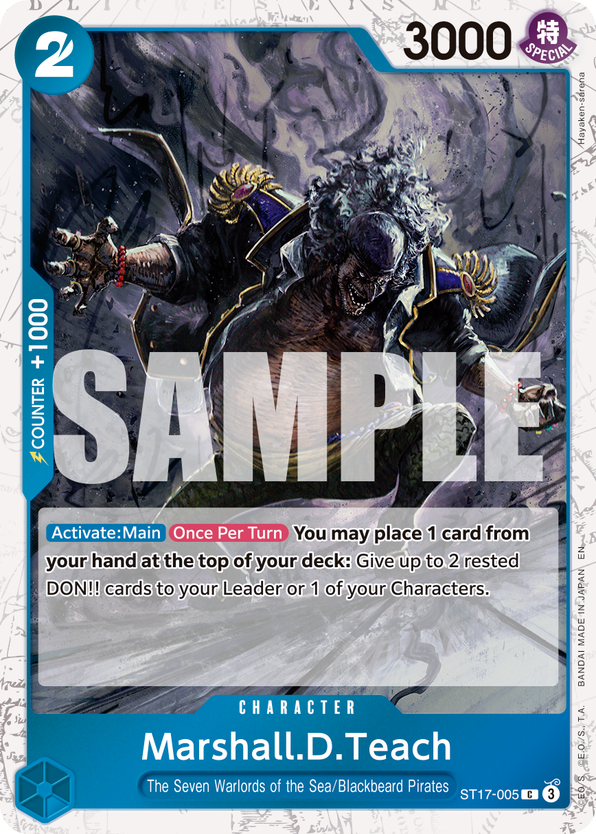 Marshall.D.Teach - ST17-005 (Pirate Foil) ST17-005_p1 One Piece TCG