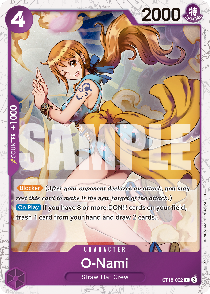 O-Nami (Pirate Foil) ST18-002_p1 One Piece TCG