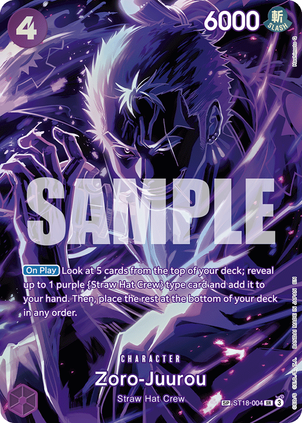 Zoro-Juurou (SP) ST18-004_p2 One Piece TCG