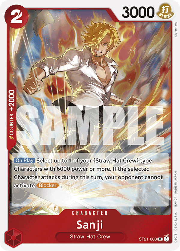 Sanji ST21-003 One Piece TCG