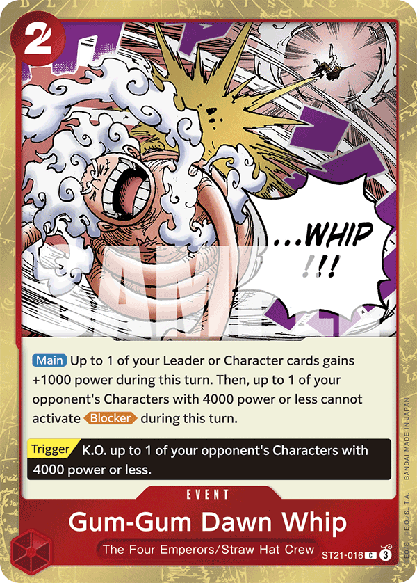 Gum-Gum Dawn Whip ST21-016 One Piece TCG