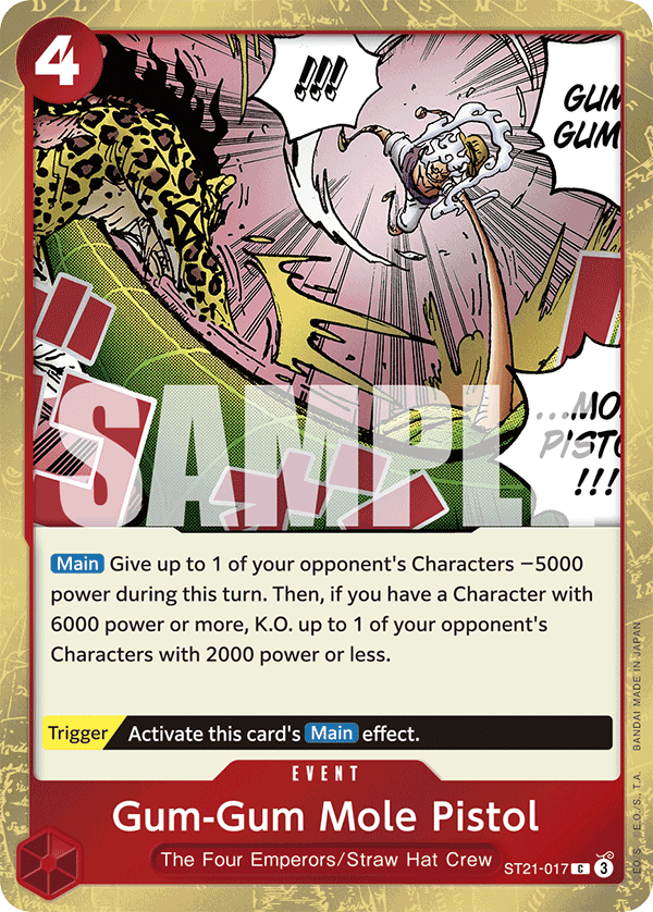 Gum-Gum Mole Pistol ST21-017 One Piece TCG