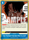 Take That Back!! Take Back What You Said!! ST22-016 One Piece TCG