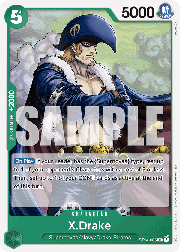X.Drake ST24-005 One Piece TCG