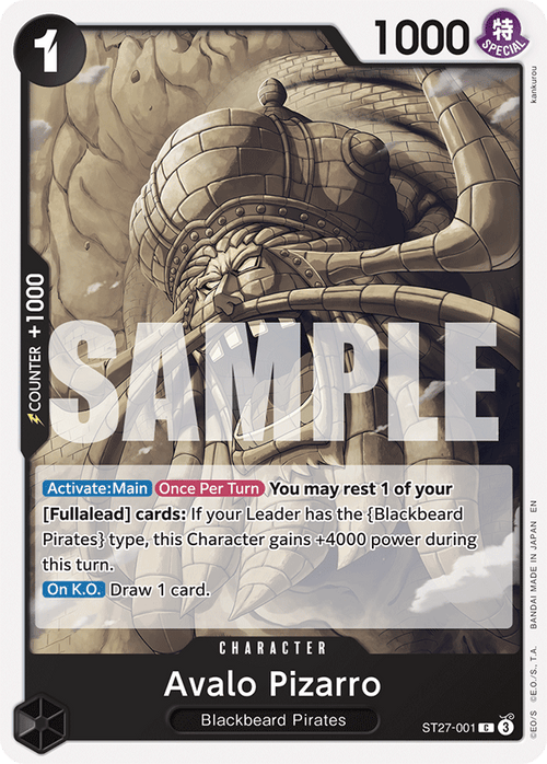 Avalo Pizarro ST27-001 One Piece TCG