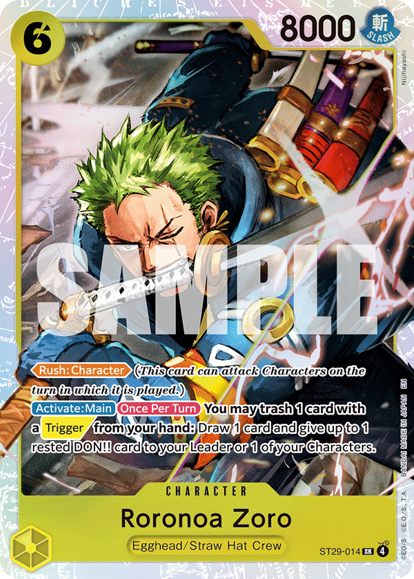 Roronoa Zoro ST29-014 One Piece TCG