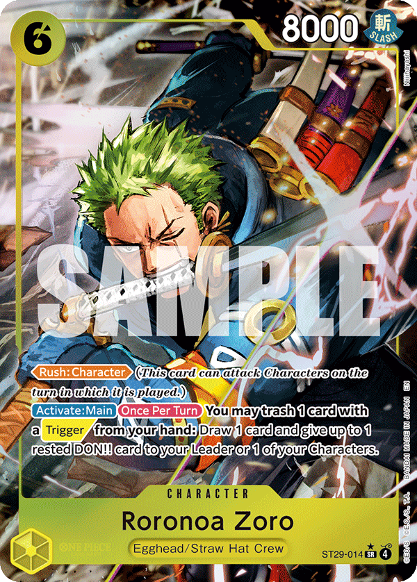 Roronoa Zoro (Full Art) ST29-014_p1 One Piece TCG