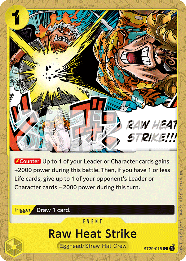 Raw Heat Strike ST29-015 One Piece TCG