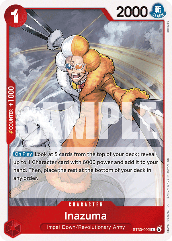 Inazuma ST30-002 One Piece TCG