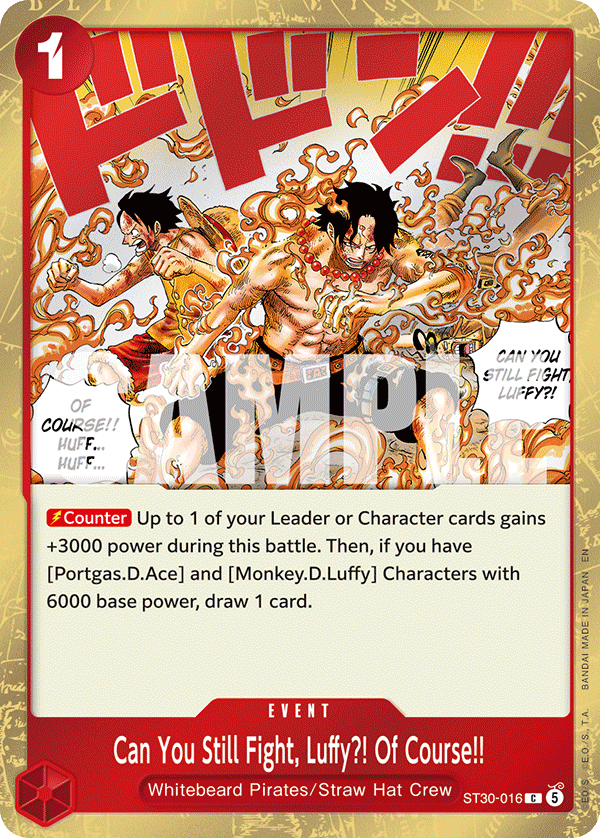 Can You Still Fight, Luffy?! Of Course!! ST30-016 One Piece TCG