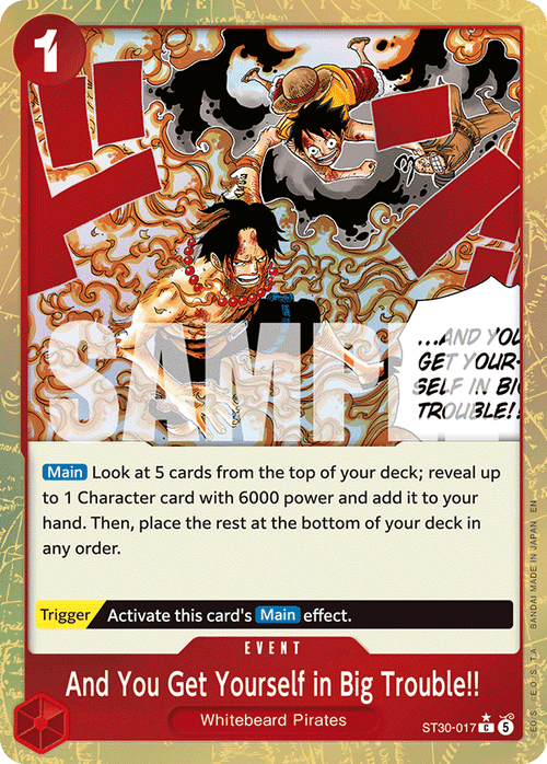 And You Get Yourself in Big Trouble!! (Parallel) ST30-017_p1 One Piece TCG
