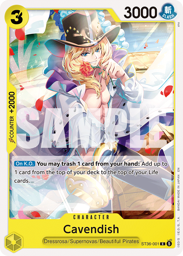 Cavendish ST36-001 One Piece TCG