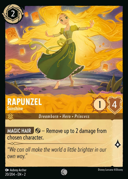 Rapunzel - Sunshine Disney Lorcana card