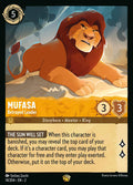 Mufasa - Betrayed Leader Disney Lorcana card