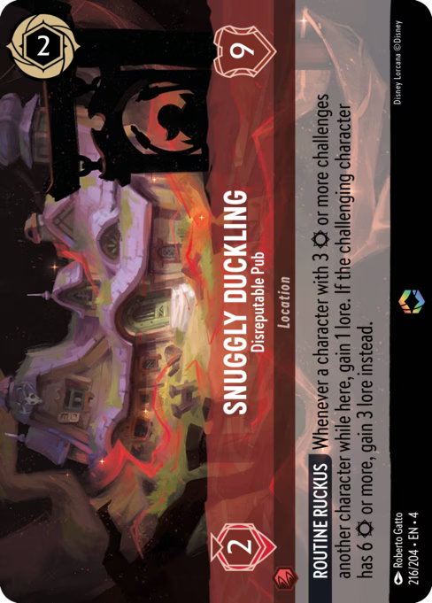Snuggly Duckling - Disreputable Pub Disney Lorcana card