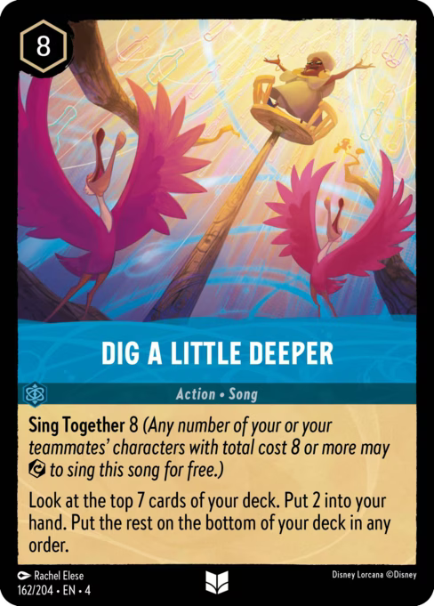 Dig a Little Deeper Disney Lorcana card