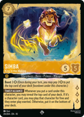 Simba - King in the Making Disney Lorcana card