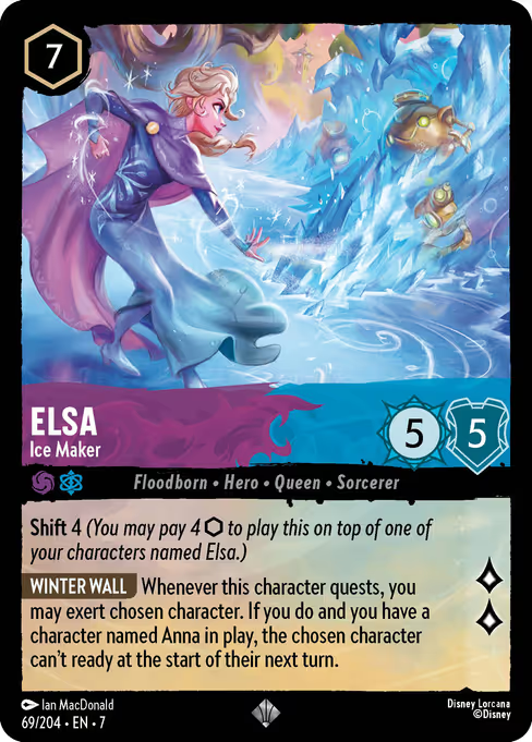 Elsa - Ice Maker Disney Lorcana card