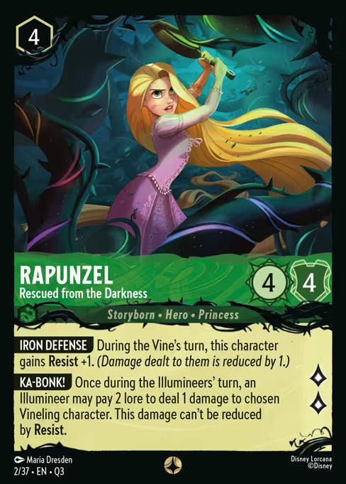 Rapunzel - Rescued from the Darkness Disney Lorcana card