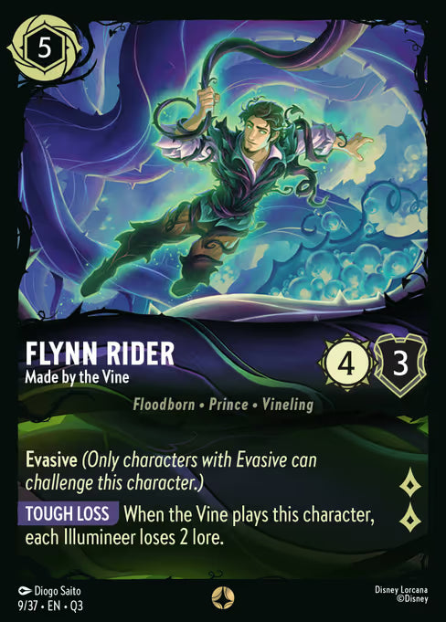 Flynn Rider - Made by the Vine Disney Lorcana card