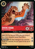 Shere Khan - Fierce and Furious Disney Lorcana card