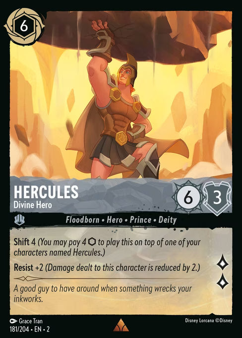 Hercules - Divine Hero Disney Lorcana card