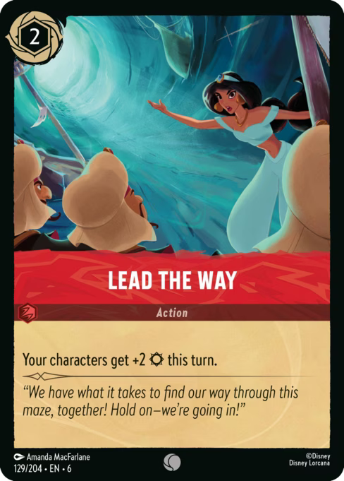 Lead the Way Disney Lorcana card