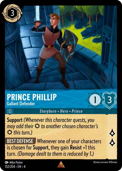 Prince Phillip - Gallant Defender Disney Lorcana card
