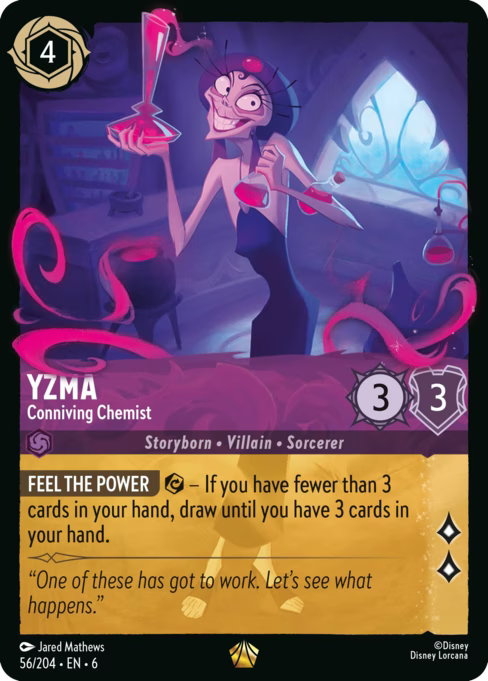 Yzma - Conniving Chemist Disney Lorcana card