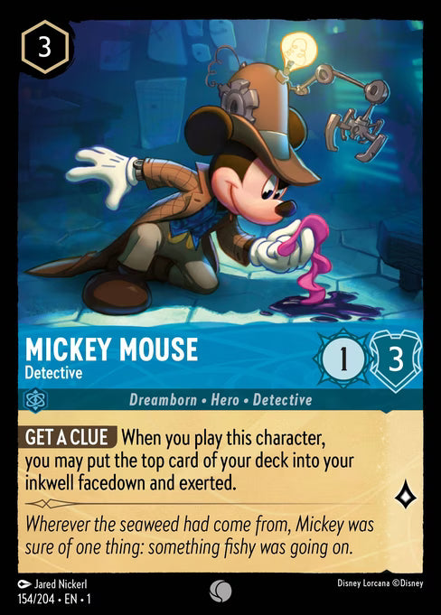 Mickey Mouse - Detective Disney Lorcana card
