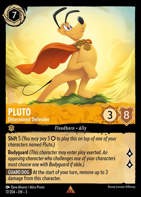 Pluto - Determined Defender Disney Lorcana card