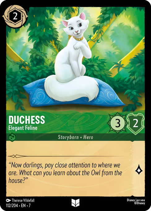 Duchess - Elegant Feline Disney Lorcana card