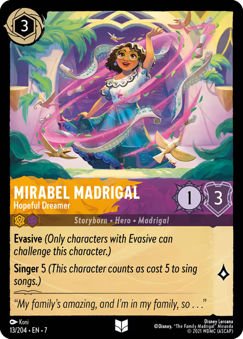 Mirabel Madrigal - Hopeful Dreamer Disney Lorcana card