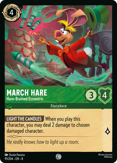 March Hare - Hare-Brained Eccentric Disney Lorcana card