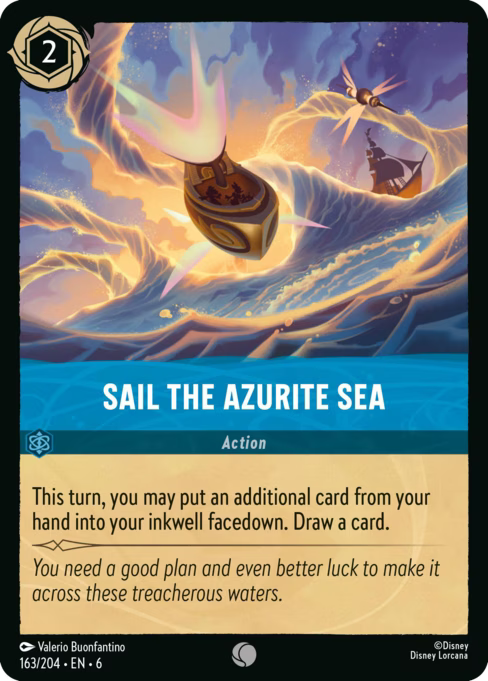 Sail the Azurite Sea Disney Lorcana card