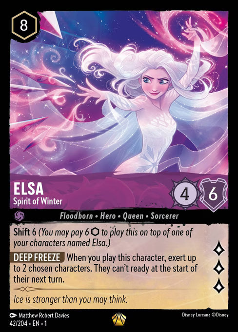 Elsa - Spirit of Winter Disney Lorcana card