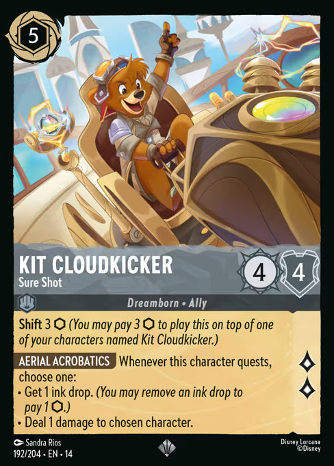 Kit Cloudkicker - Sure Shot Disney Lorcana card