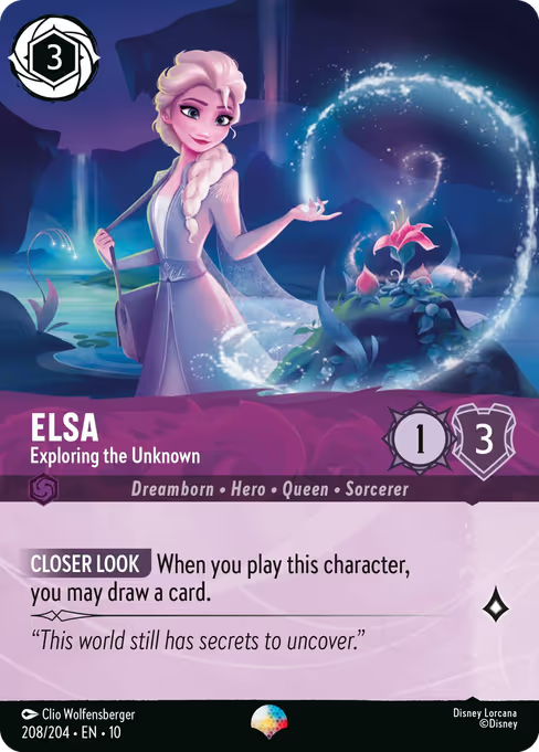 Elsa - Exploring the Unknown Disney Lorcana card