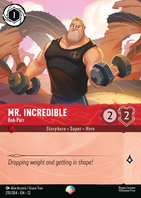 Mr. Incredible - Bob Parr Disney Lorcana card