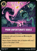 Poor Unfortunate Souls Disney Lorcana card