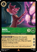 Basil - Secret Informer Disney Lorcana card