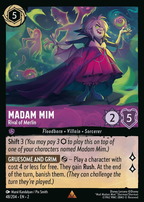 Madam Mim - Rival of Merlin Disney Lorcana card