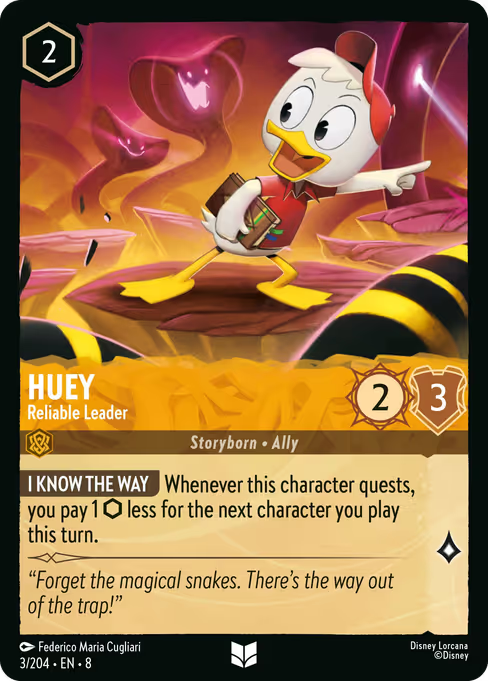 Huey - Reliable Leader Disney Lorcana card