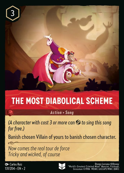 The Most Diabolical Scheme Disney Lorcana card
