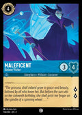 Maleficent - Sinister Visitor Disney Lorcana card