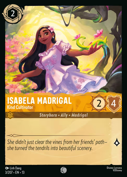 Isabela Madrigal - Kind Cultivator Disney Lorcana card